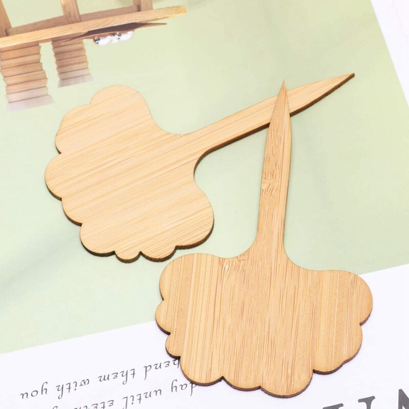 60 stuks houten plantenlabels, boomvormige plantenlabels, tuinlabels voor zaden, potkruiden, bloemen en groenten