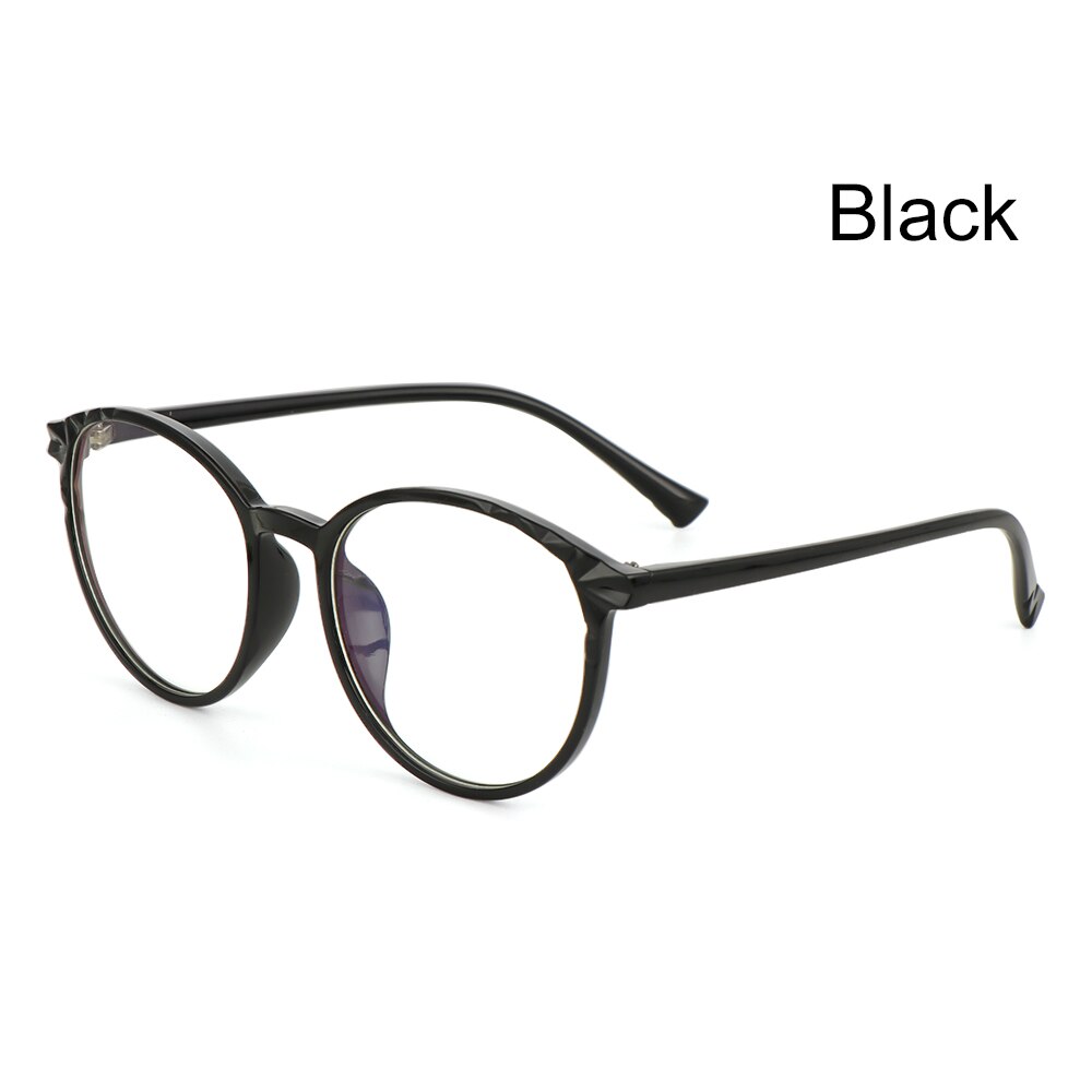 Qutzzmnd Transparent Frame Anti Radiation Oversized Glasses Anti Blue Light Glasses Office Computer Goggles: black C