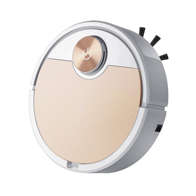 ES06 Vacuum Cleaner Robot Smart Wireless Sweeping vacuum cleaner for Home Phone APP Remote Control Auto Cleaning Machine: Champagne Gold