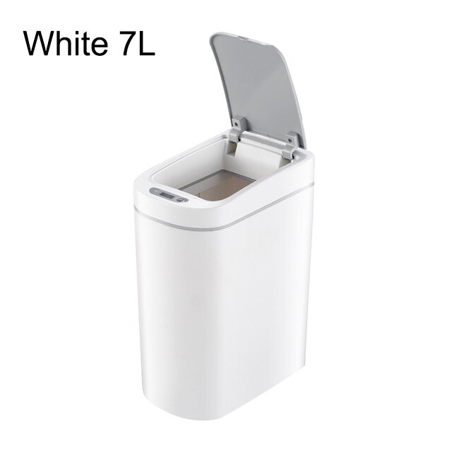Xiaomi NINESTARS Intelligent Induction Trash Can IPX3 Waterproof for Kitchen Livingroom Auto Infrared Motion Sensor Waste Bin: White 7L