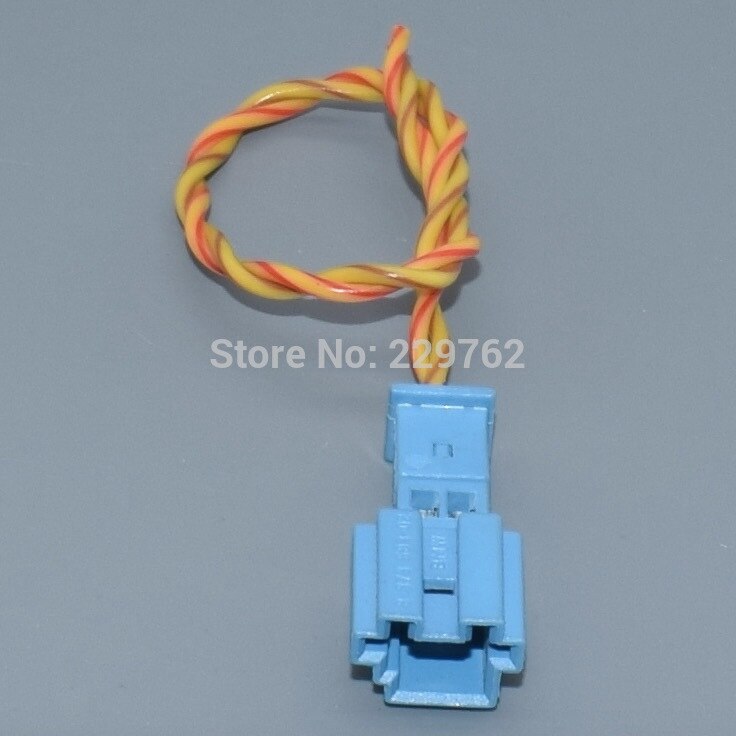 Connecteur électrique stéréo pour haut-parleur aigu, mâle et femelle, 2 broches, pour éclairage de porte, avec câble et queue de cochon, pour bmw: 2 pièces mâles
