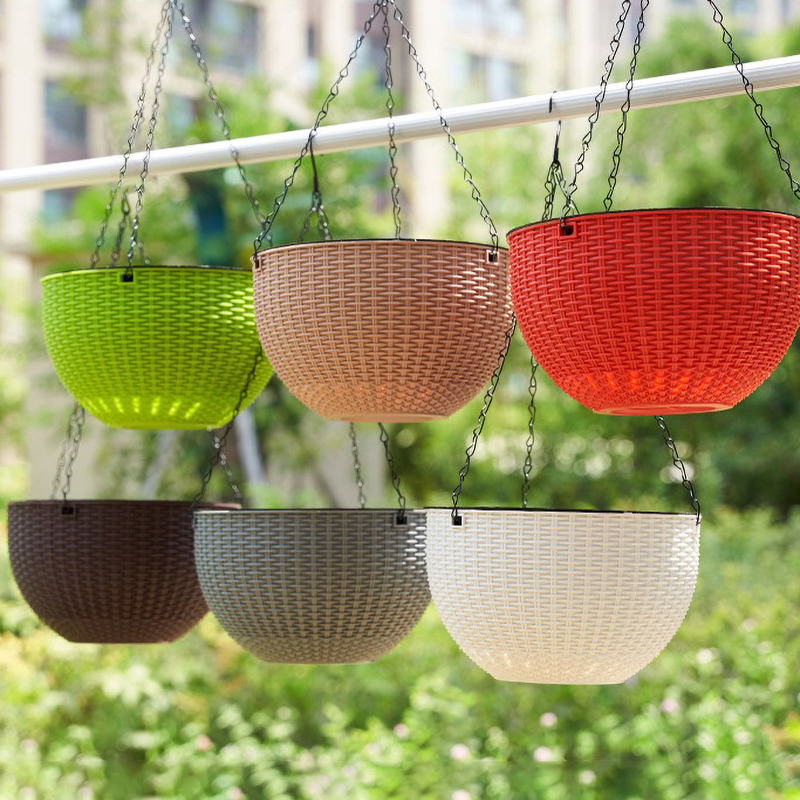 Hengende blomsterpotter til å henge blomster utendørs blomsterpotte planteoppheng makramé planteoppheng vaser