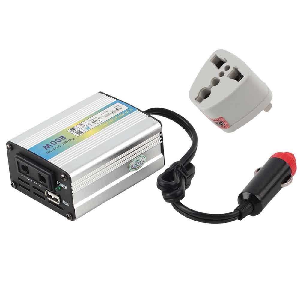 Auto power inverter  dc 12v to 110v ac usb bil adapter med konvertering stik hjem & køkken mikro inverter sol inverter