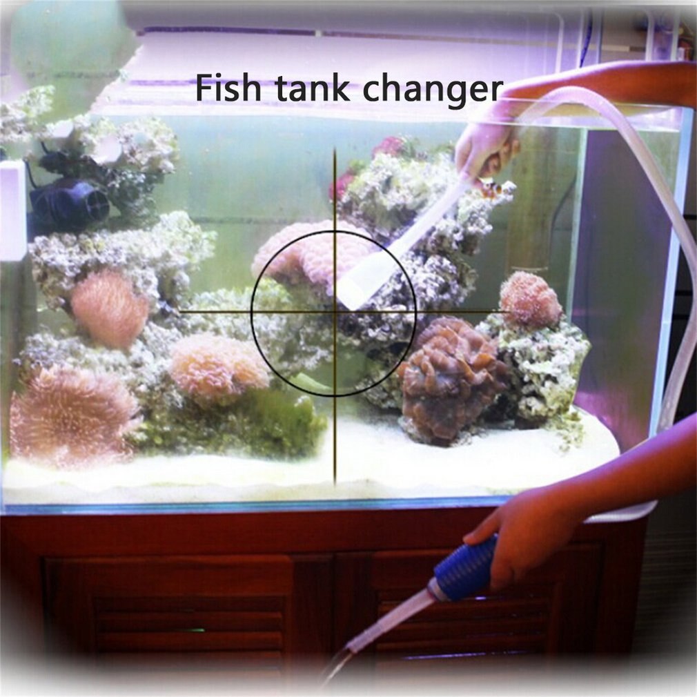 1.8m Fish Tank Siphon Pump Aquarium Vacuum Manual Cleaner Tool Gravel Suction Pipe Filter Water Change Tools Unique