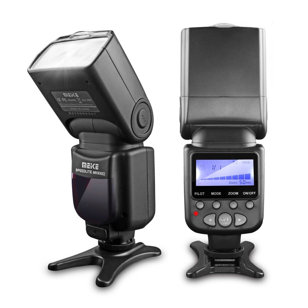 MEIKE producto MK-930 II LCD GN58 Flash Speedlite para Canon Nikon Pentax Olympus DSLR cámaras