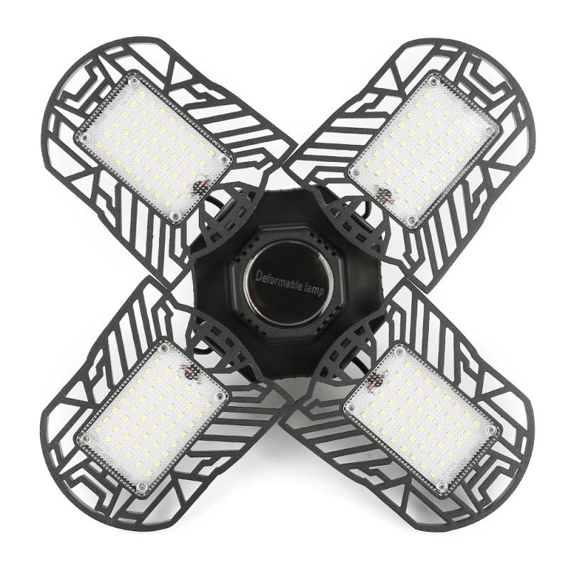 120W 192 LED Garage Light Deformable Ceiling Light Indoor For Garage Workshop Light Industrial Lighting: Default Title