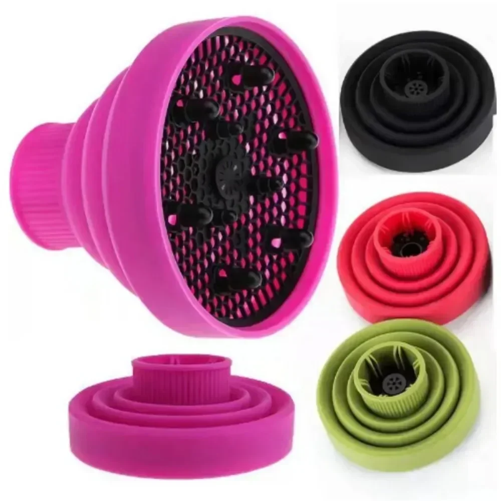 Silicone Hair Styling Tools Suitable Universal Hair Curl Diffuser Cover Diffuser Disk Hairdryer Curly Drying Blower