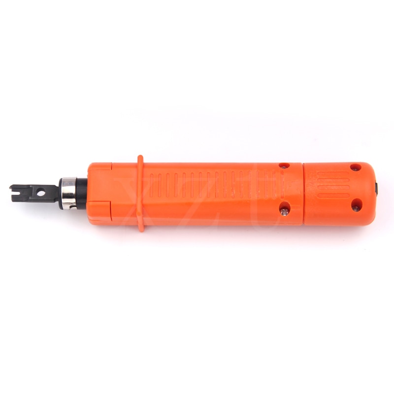 1pcs Network RJ45 RJ11 Cable Crimper Wire Cut Off Impact Punch Down Tool Impact Punch Down Insert Cut Cable