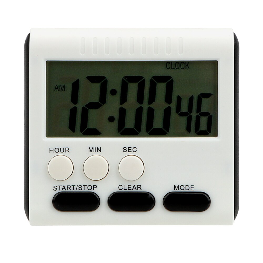 NICEYARD Cooking Timer Memory Function Kitchen Timer Count Up Down Alarm Clock 12 Hours Magnetic Large LCD Digital Timers: black