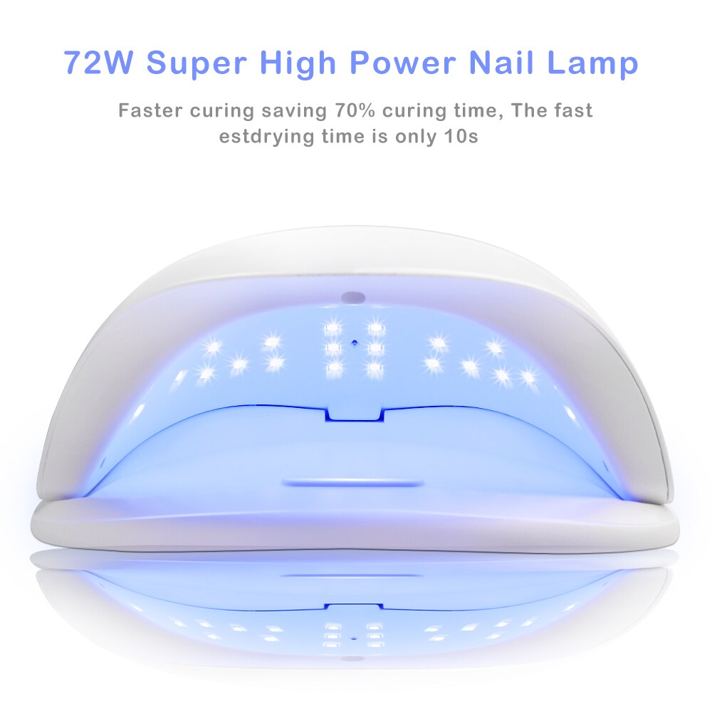 Uv Lamp Nagels 72W Lampara Uv Led Lampen 36Leds Nail Lamp Unhas Nail Droger Machine Lampe Voor alle Gels Met Smart Sensor