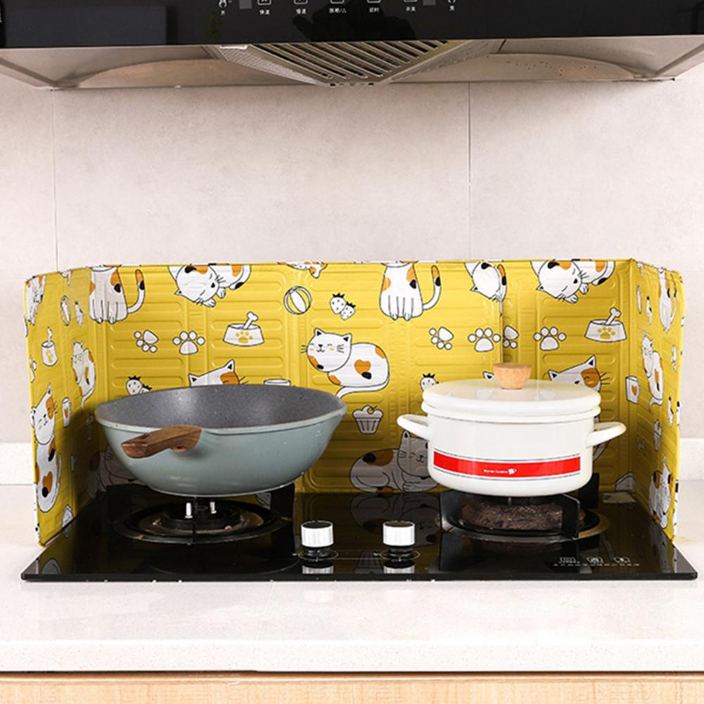 Splatter Board Useful Water Splash Proof Screen Aluminum Foil Baffle Plate