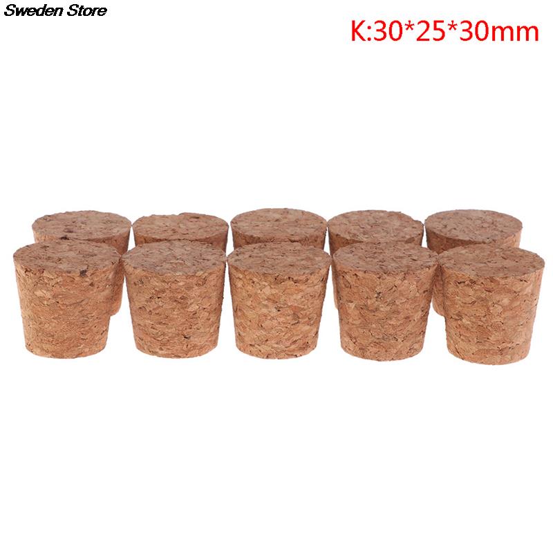 10pcs Wood Wine Glass Bottle Stopper Kettle Pudding Container Cork Cap Burette Buret Tube Lid: K