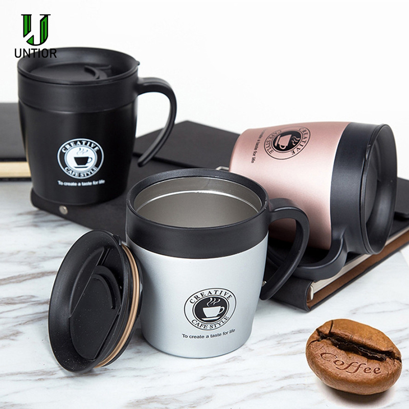 UNITOR 330ml Travel Mug Eco Friendly Stainless Steel Tumbler Coffee Cup Tea Mug Vacuum Insulated Office Cup Travel Coffee Mug