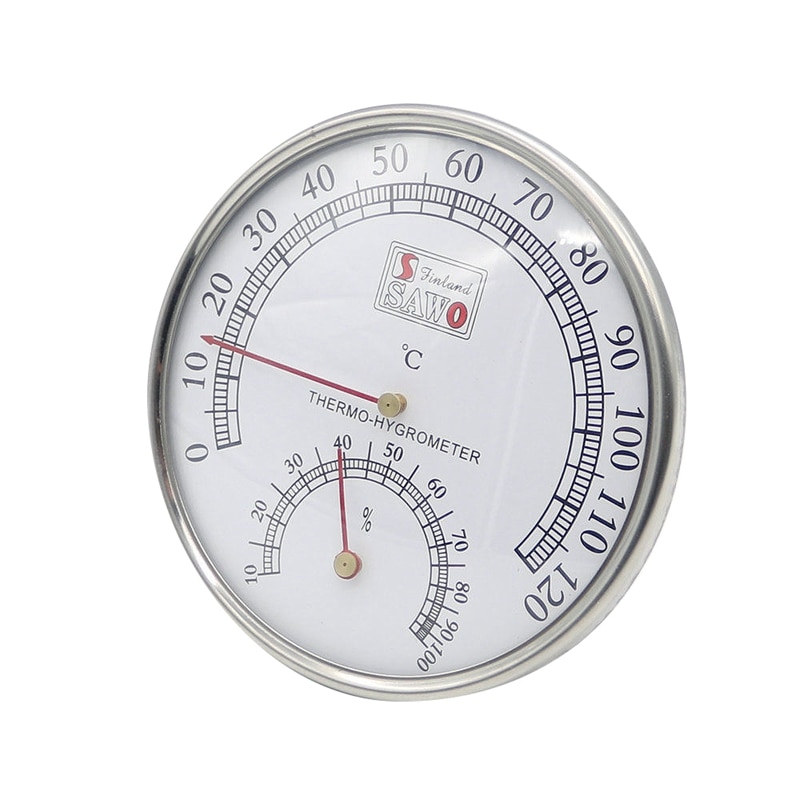 Sauna Thermometer Metal Case Steam Sauna Room Thermometer Hygrometer Bath And Sauna Indoor Outdoor Used