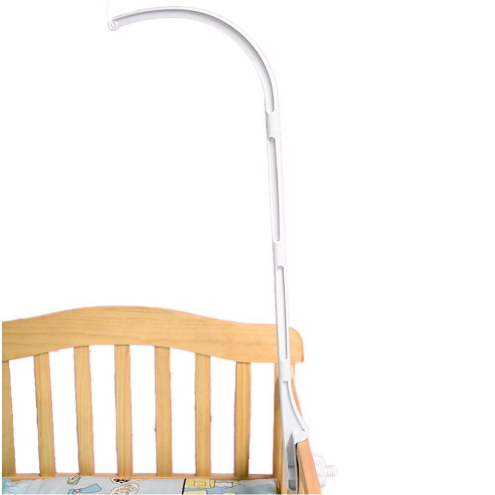 Witte Baby Wieg Mobiele Bed Bel Speelgoed Houder Arm Beugel + Wind-Up Music Box