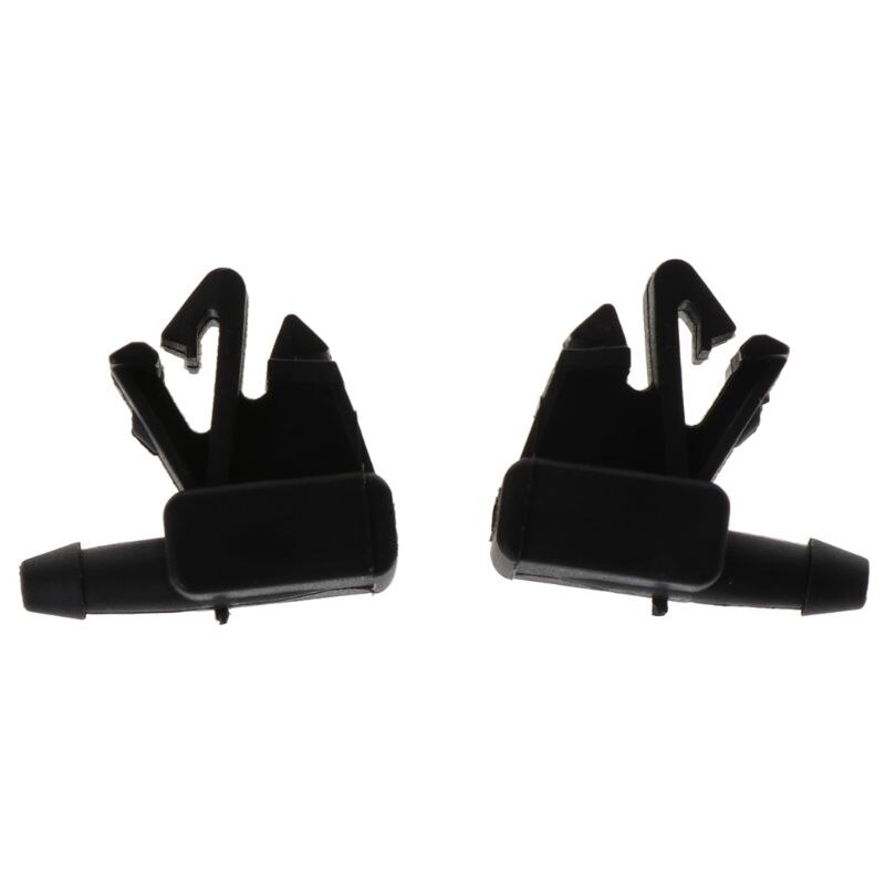 2pcs Windscreen Washer Jet Universal Black Car Arm Windscreen