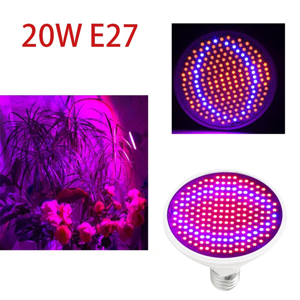 Full spectrum Plant Grow Led Light Bulbs Lamp lighting for Seeds hydro Flower Greenhouse Veg Indoor garden E27 phyto growbox