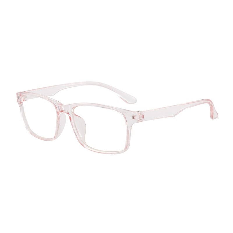 Lunettes carrées transparentes pour femmes, nouvelle , monture optique, lunettes transparentes à rayons bleus, monture rétro, lunettes d'ordinateur: Pink