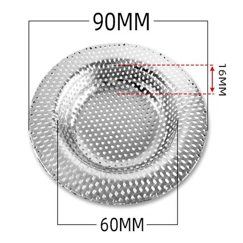 Küche Wasser Waschbecken Filter Waschbecken Gittergewebe Sieb Küche Werkzeug Edelstahl Badezimmer Boden Ablauf Abdeckung Dusche Haar Catche Stopper: Schwarz Nickel