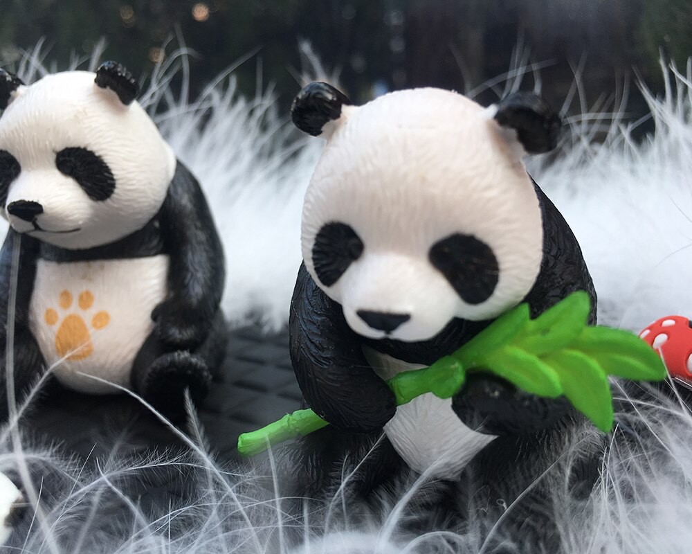 Sød panda bil ornamenter dekoration panda dukke model mini panda dukke bil midterkonsol dekoration bil tilbehør interiør