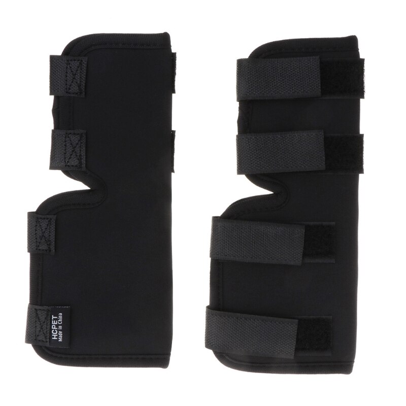 1 Paar Zwarte Benen Brace Hond Knie Spronggewricht Protector Honden Pad Therapeutische Ondersteuning Schokbestendig Outdoor Training Beschermen 4 Size