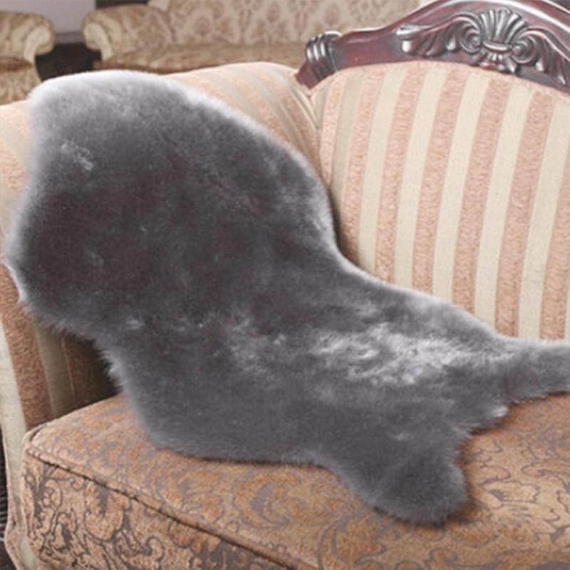 Thuis Faux Schapenhuid Tapijt Kantoor Decoratie Ultra Zachte Stoel Sofa Cover Tapijten Warm Harige Tapijt Zetel Pad Sofa vloerkleed