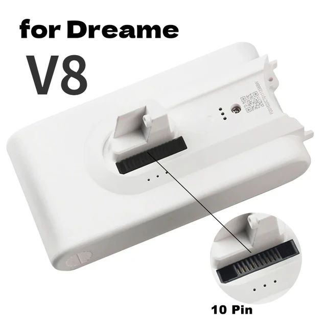 Batería Original de 5000mAh para Dreame V9 V9P XR V10 VVN3 VVN4 V8, batería de repuesto, accesorio para aspiradora inalámbrica de mano: Rosa