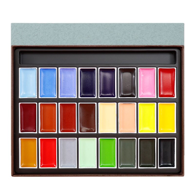 Artist level Solid Watercolor Paint Set for Painting Art Pigment Supplies: A