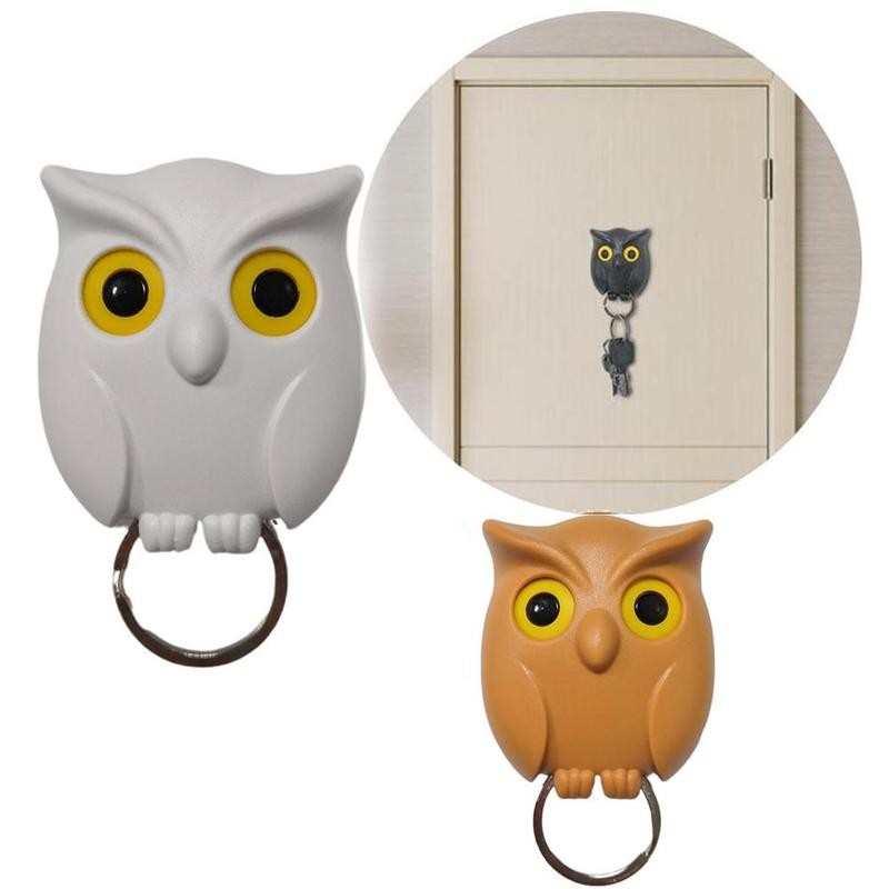 Night Owl Key Holder Keychain Wall Key Holder Magnets Keep Hook Hanging Key It Will Open Eyes Night Owl Magnetic Wall Key Holder