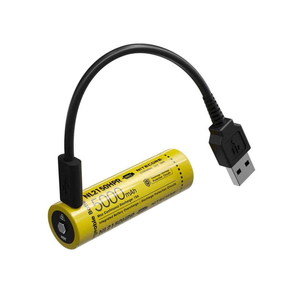 NITECORE NL2150HPR High Drain Li-ion USB-C Rechargeable 21700 Battery