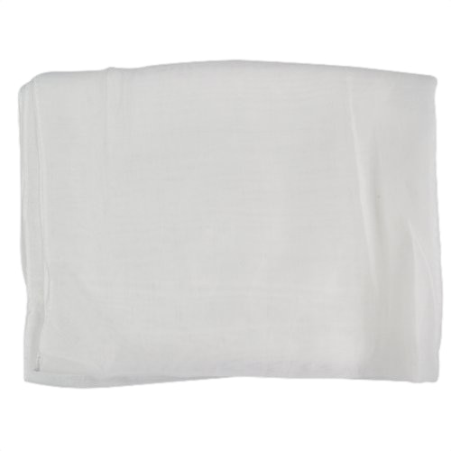 Bufanda larga de gasa para mujer, pañuelo para el cuello y la cabeza, suave, color blanco, a la