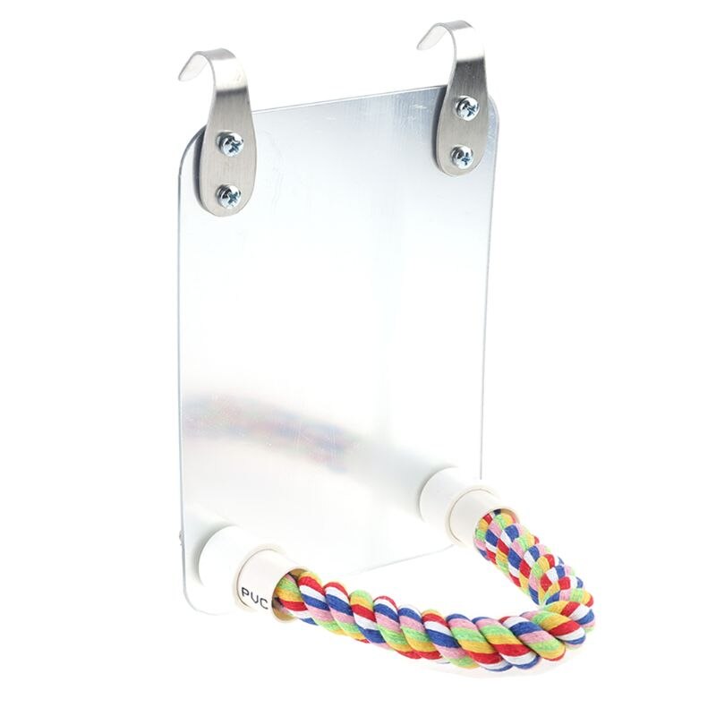 Papegaai Pet Fun Spiegel Speelgoed Valkparkiet Kleine Vogels Papegaaien Bite Klimmen Stand