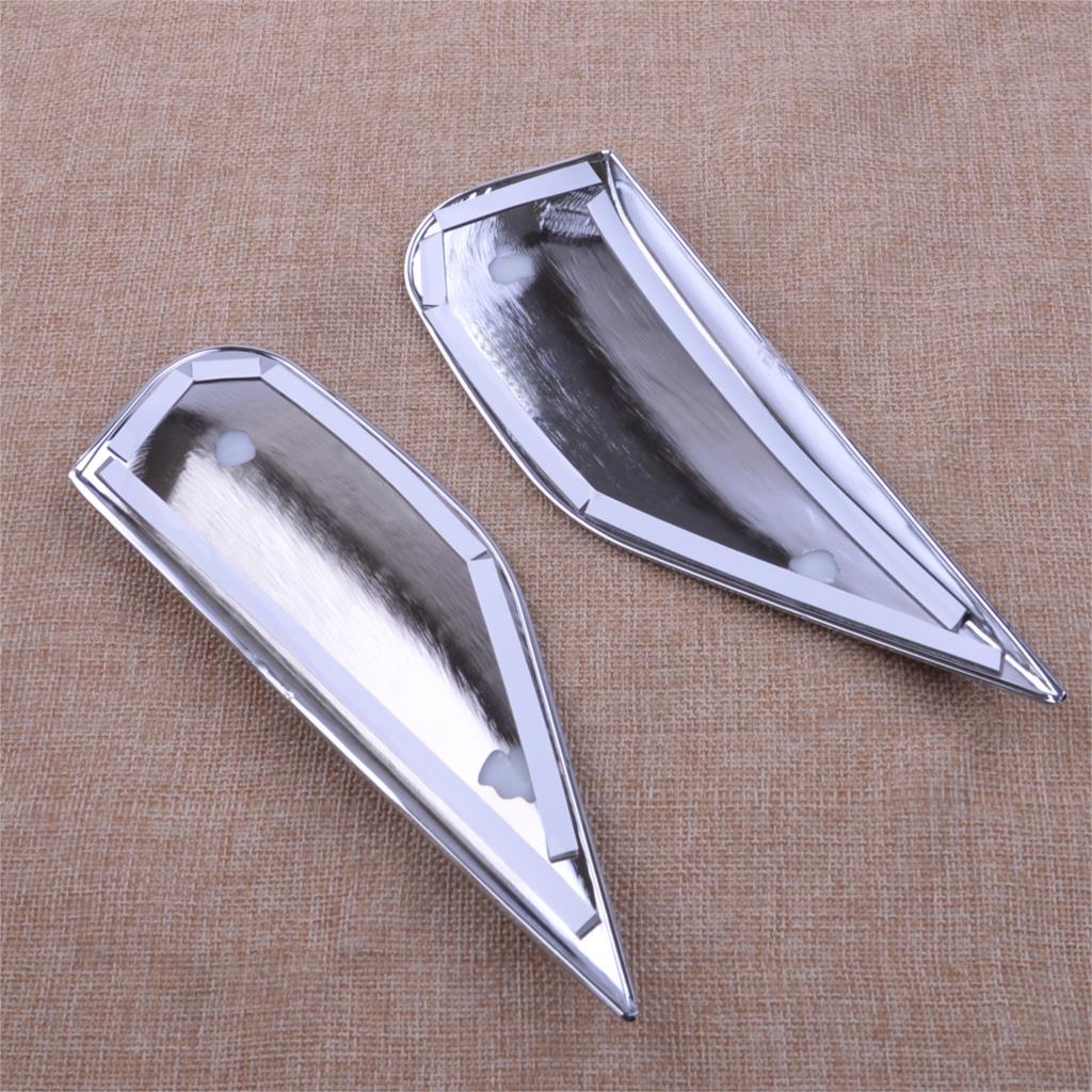 2Pcs Car Rear Window Spoiler Side Bevel Pillar Post Chrome Plated Trim Cover for Buick Opel Vauxhall Mokka Accessories