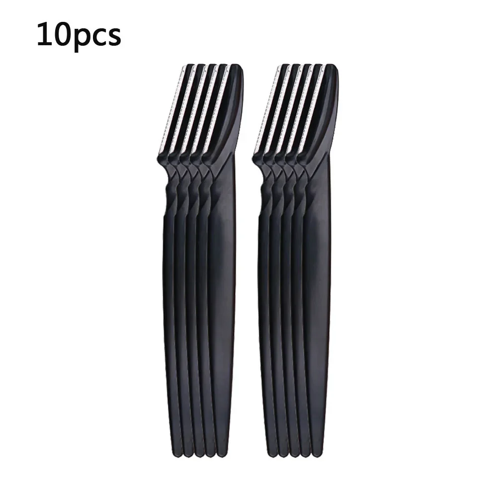 Scheerapparaat Messen Make-Up Epileren Ontharing Cutter Gereedschap Wenkbrauw Trimmer Messen Draagbare Gezicht Scheermes Haar Remover Eye Brow: WHITE