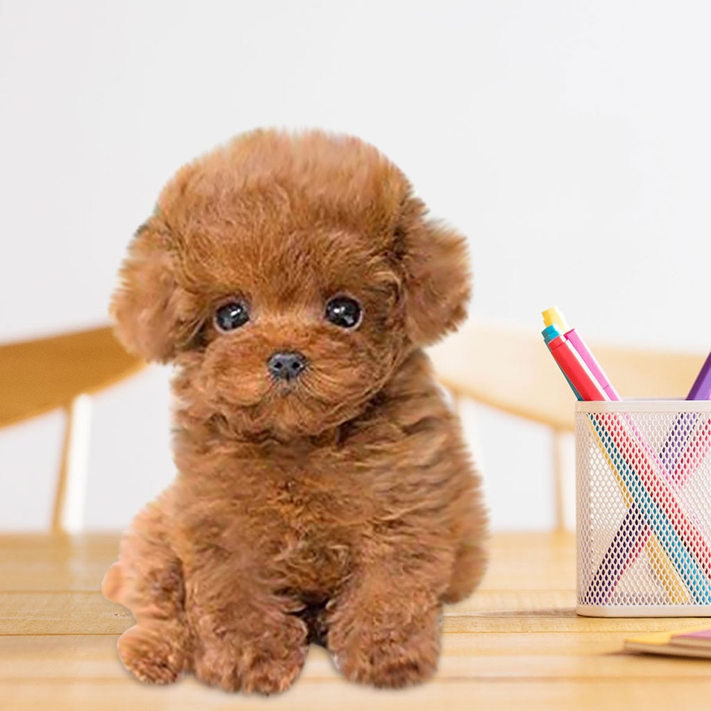 1PCS Electric Toy Soft Realistic Teddy Dog Plush Walking Glowing Barking Dog Funny Simulation Moving Plush Stuffed Doll Toys#g4