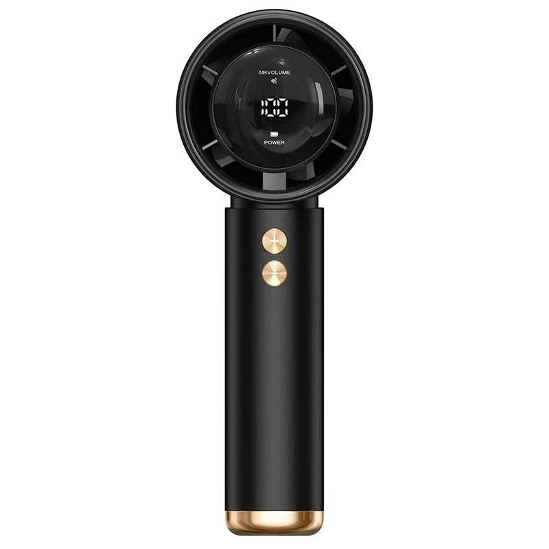 10000mAh High Speed Portable Turbo Fan Cooler Fan 100-Speed Adjustment High-Speed Fan Handheld Fan Mini Fan Adjustment Portable: black / 7 inches