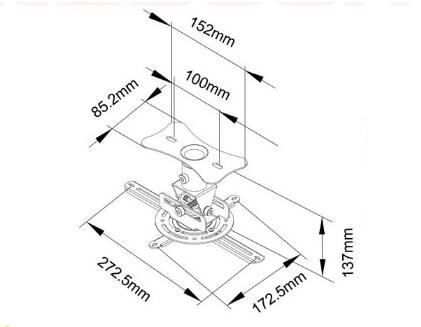 universel LED HD projecteur montage au plafond support mural support pour projecteur Beamer suspendu ascenseur accessoires pour RD806 RD817