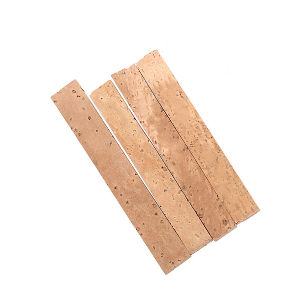 4 Pcs/set Clarinet Cork Soft Wood Sheet Clarinet Mouthpiece Wooden Sheet Kit Musical Instrument Accessories
