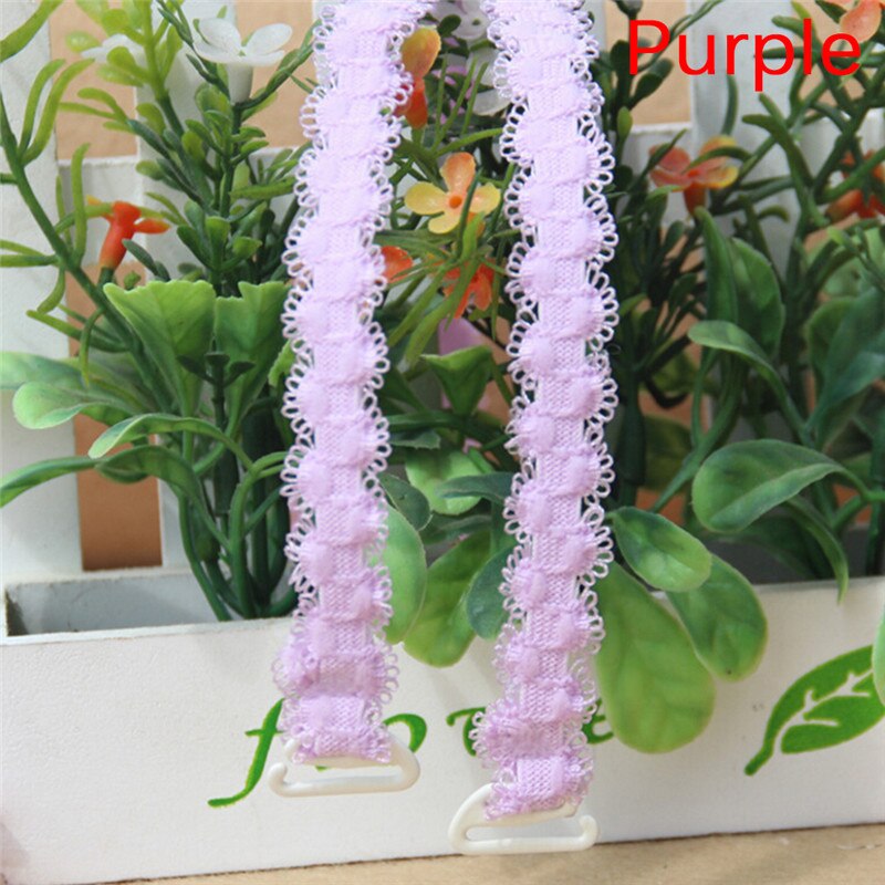 1 paire soutien-gorge décontracté bretelles Invisible évidé dentelle fleur Double bretelles antidérapant roman soutien-gorge bandoulière: 18