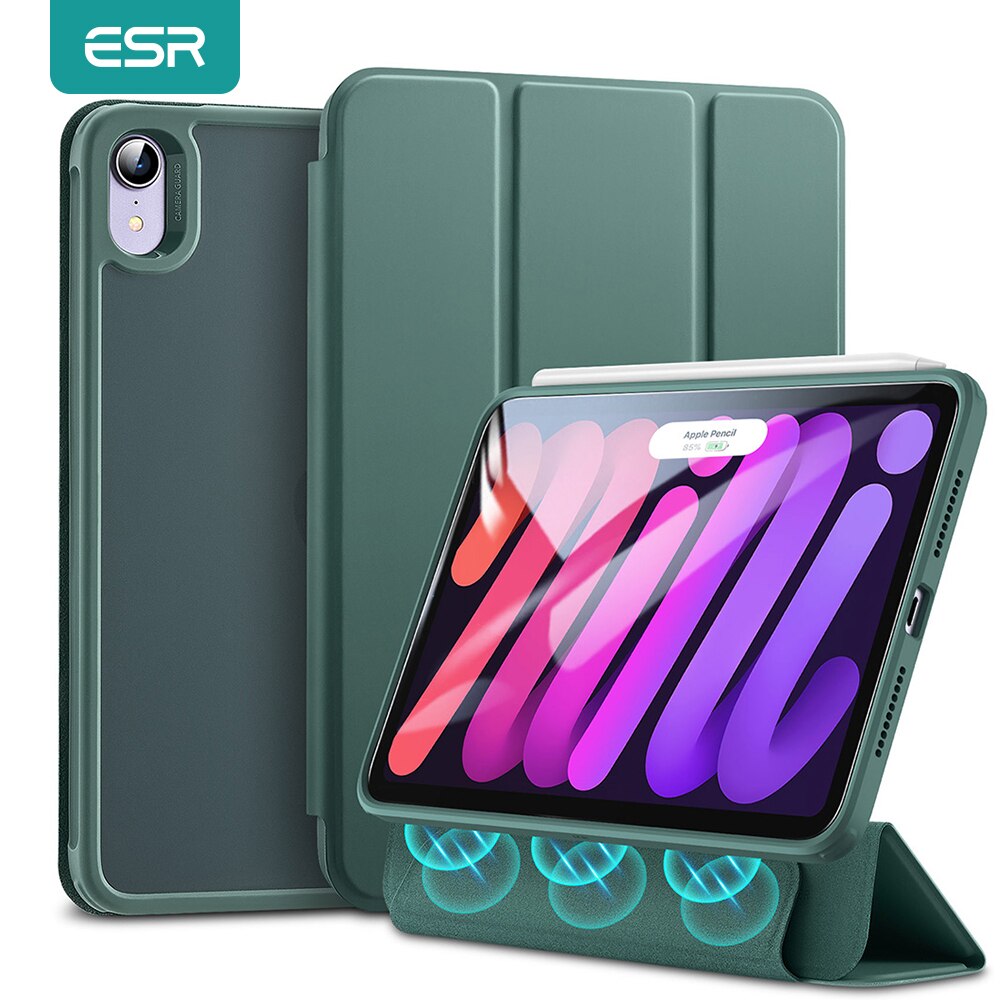 ESR for iPad Mini 7th/6th Generation Case ) for iPad Mini 7 Case Detachable Magnetic Cover Hard Back Auto Sleep/Wake