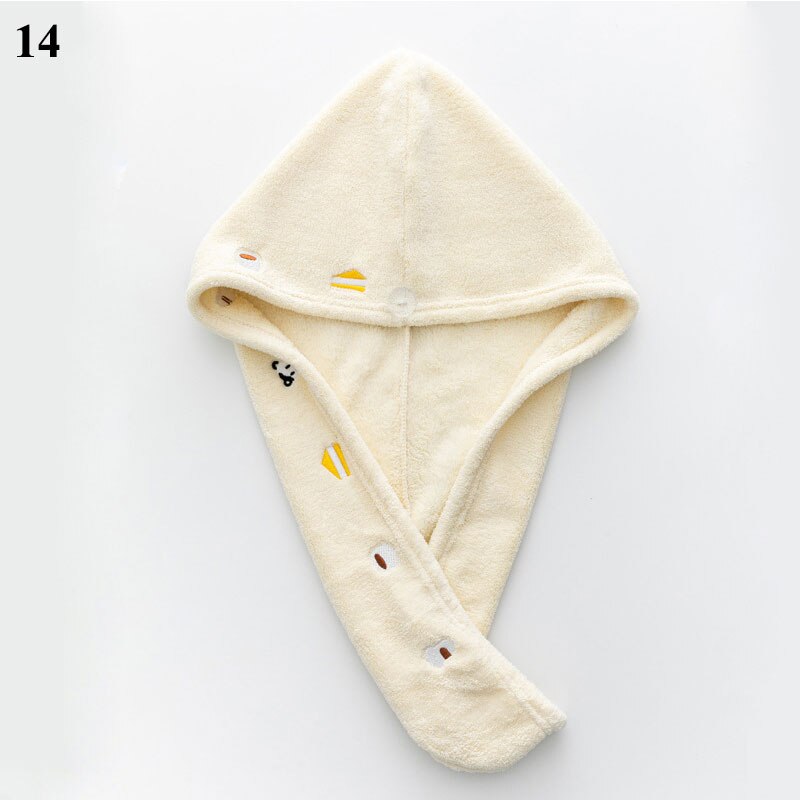 Haardroogkap, sneldrogende handdoek, microvezel handdoek, muts, superabsorberend, tulband, hoofddoek, dameskap voor lang haar, droogkap, mutsen: 14
