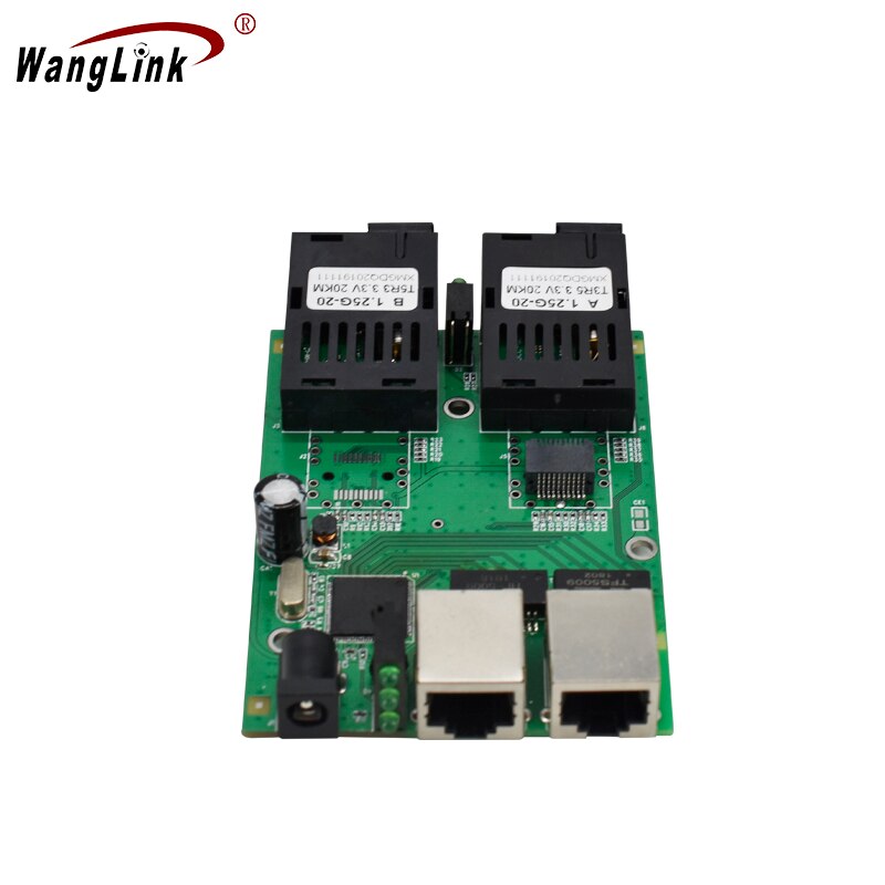 10/100/1000M Gigabit Ethernet Switch Ethernet Fiber Optische Media Converter Single Mode 2 RJ45 Utp En 2 Sc Fiber Poort Board Pcb