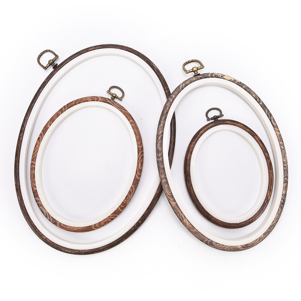 12-21cm Embroidery Hoops Frame Set Bamboo Wooden Embroidery Hoop Rings For DIY Cross Stitch Needle Craft Tools