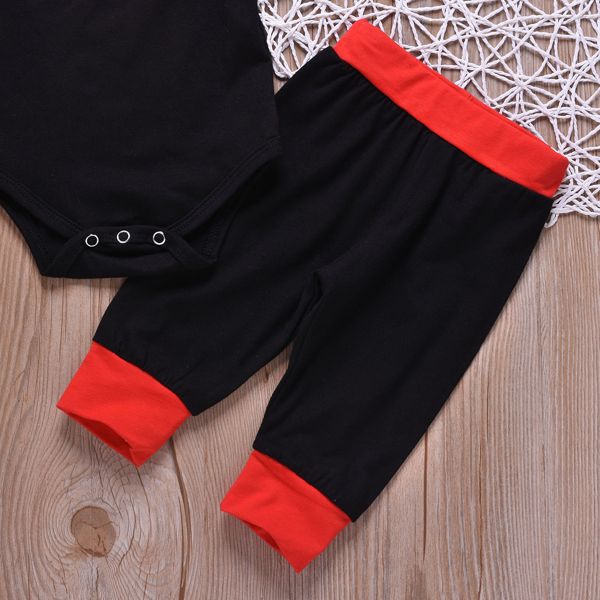 Bébé enfant en bas âge garçon tenue décontractée costume cravate barboteuse + pantalon + imprimé chapeau 3 pièces/ensemble 0-18M survêtement enfants garçons ensemble d'été