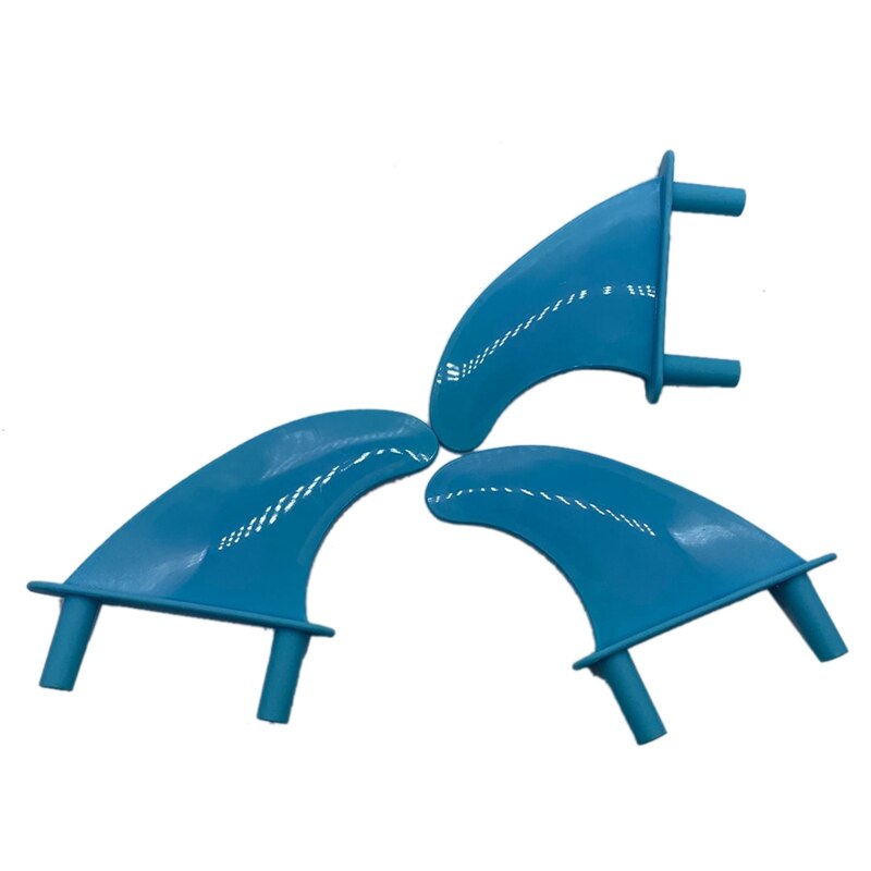 -Soft Surf Fins Surfboard Fins Plastic Soft Tail Rudder Surfboard Accessories Set Of Three With Screws