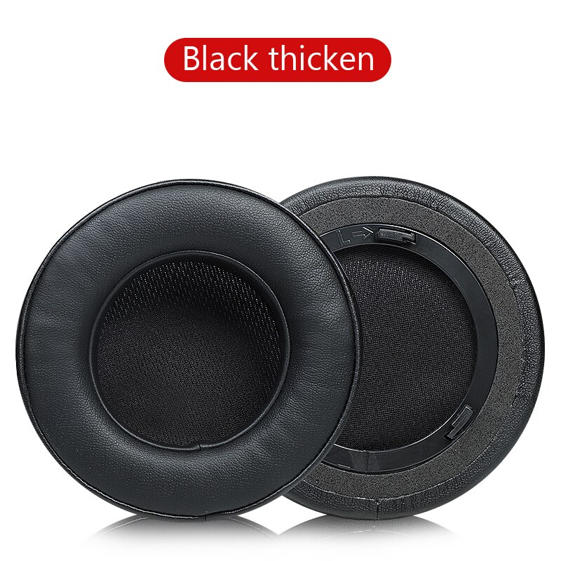 Replacement Earpads for CORSAIR VIRTUOSO RGB Wireless SE Headset Headphones Leather Sleeve Earphone Earmuff: Black Thicken