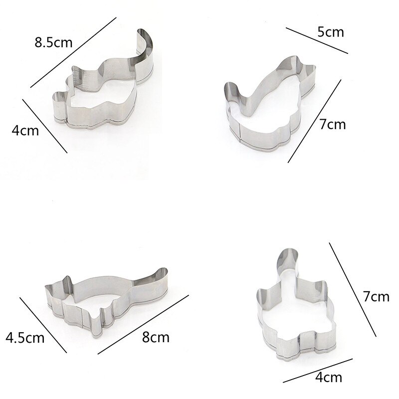 Cat Shaped Aluminium Mold Sugar Craft Cake Cookies Pastry Baking Cutter Mould DIY Cookie Cutter Kitchen Accessories FH5