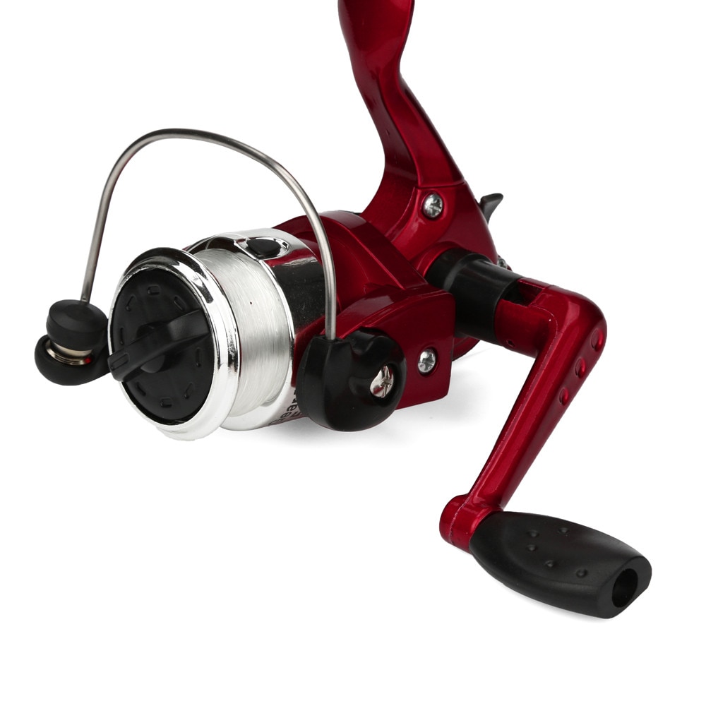 Fishing Rod Mini Portable Pocket Fish Pen Shape Aluminum Alloy Fishing Rod Pole Wheel Portable Fishing Rod Set #33