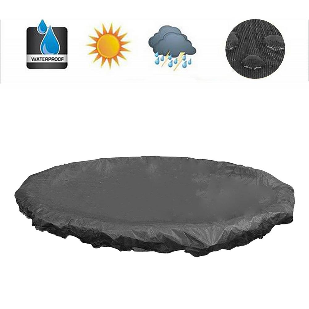 Oxford Cloth Pool Cover Outdoor Round Leaf Proof Cloth UV Resistant Tarpaulin Antifouling Protective Tarps Swim Pool Fixed Cover