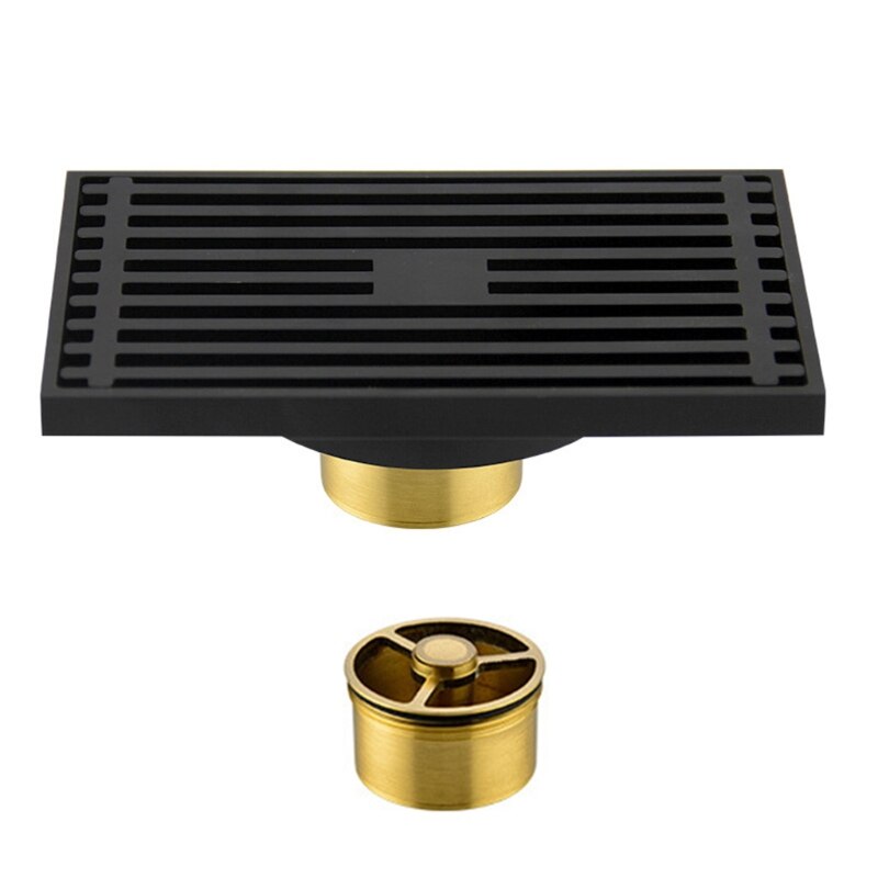 Invisible Stainless Steel Floor Linear Waste Grates Grid Strainer Shower Drain R9UF: BK-20cm